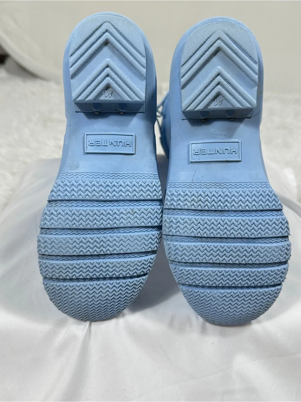 Hunter Original Kids Rain Boots Blue Tall Wellington Waterproof Girls US 2 EU 33